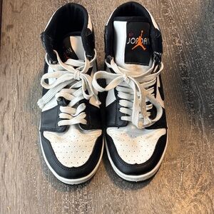 Jordan Kids Black and White Sneakers